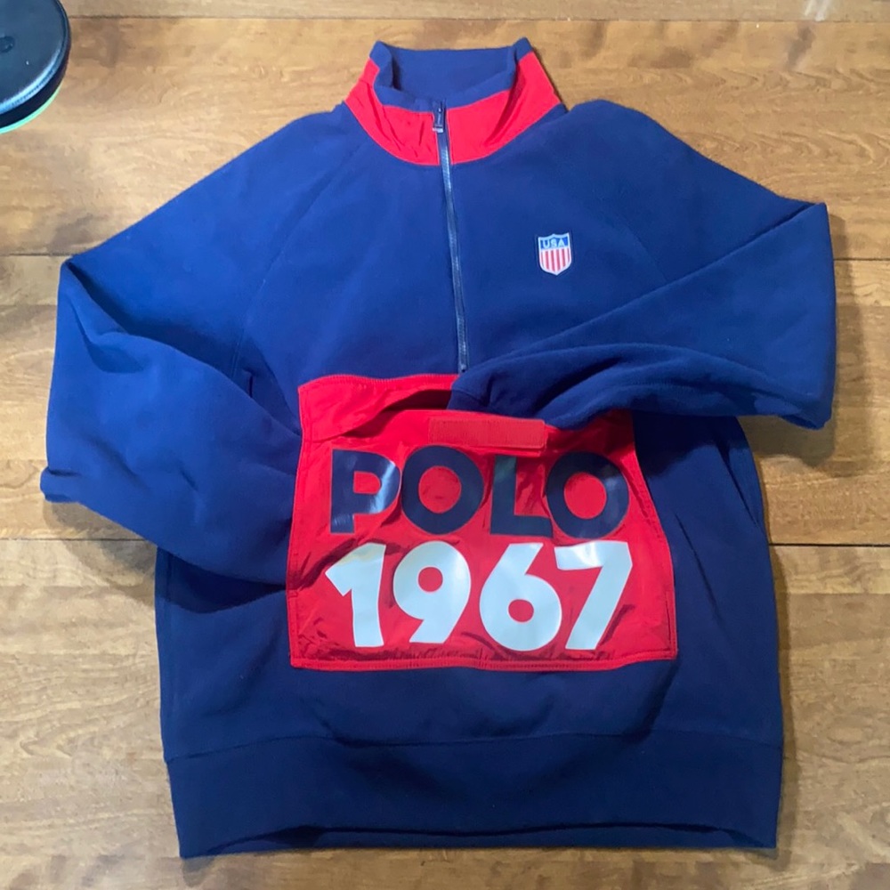 🆕Polo Ralph Lauren 🏇Active Hybrid Quarter-Zip Fleece pullover🔥 - Picture 4 of 12